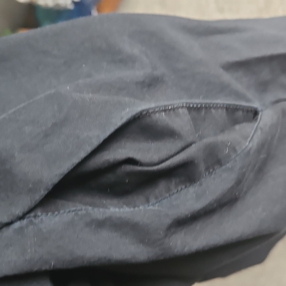 Free People Cotton Blend Pleated Wide-Leg Trousers in Black Size S - Picture 3 of 13